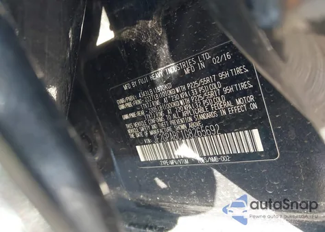 2016 Subaru Crosstrek 2.0I Premium z USA, uszkodzony, nr VIN JF2GPABC1G8265692